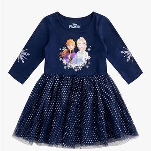 Disney Frozen Elsa and Anna Girls Tutu Dress for Toddler and Little Kids